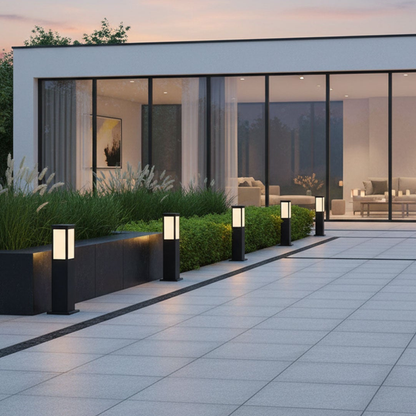 Solar Stainless-Steel Outdoor Post Light