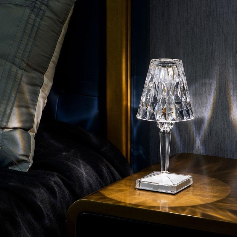 Crystal Table Lamp with Touch Control - LumeCrystal | Kalsten
