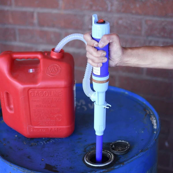 Skanto | Electric Fluid Transfer Pump & Siphon - Electric Hand Pump, Battery Operated Siphon Pump for Gas, Fuel, Diesel, Water