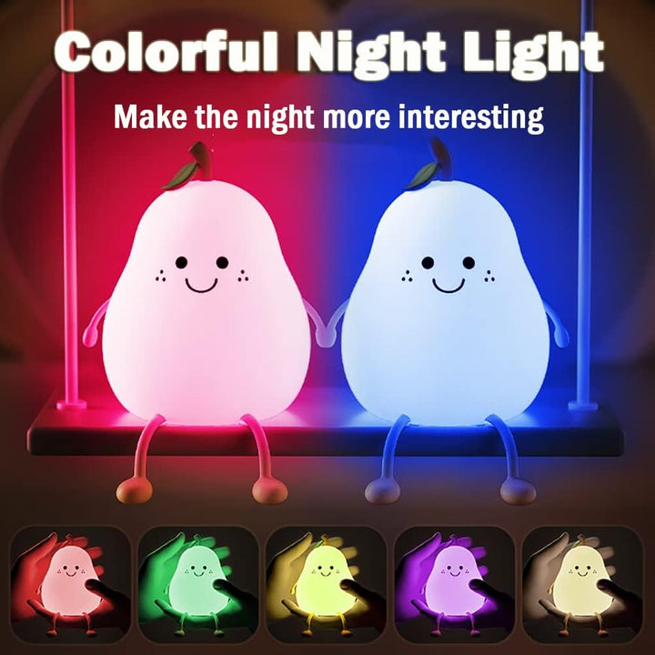 Chic PearGlow Night Light with USB Charger and Warm White Light Kalsten