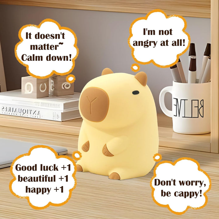Cute CapySnuggle Night Light - Warm Light in Capybara Design Kalsten