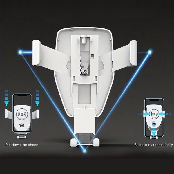 Fast Wireless Car Charger & Phone Mount