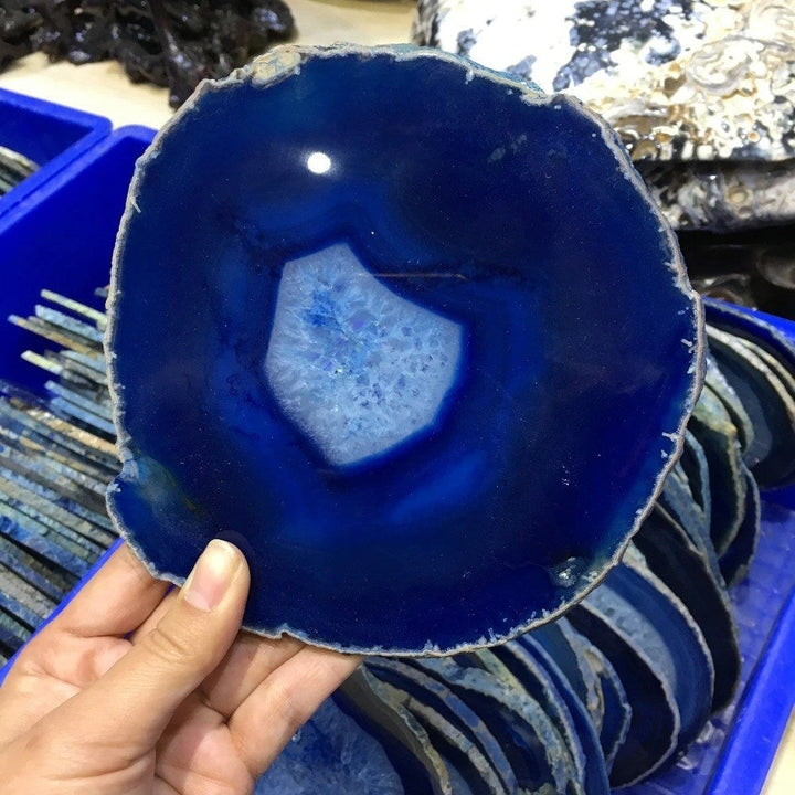 Kalsten | Blue Agate Crystal Disc