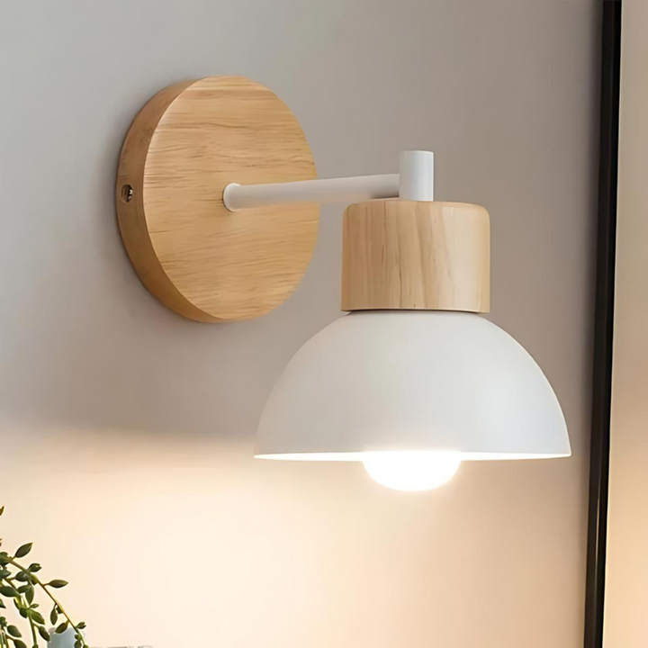 Stylish wall lamp made of wood for a harmonious home | Kalsten