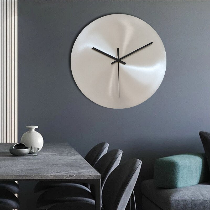TijdStaal Wall Clock – Modern Stainless Steel Clock with Sleek Design and Large Numbers | Kalsten