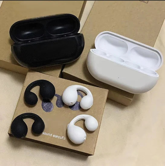 Bone conduction headphones with wireless ear clip | Kalsten