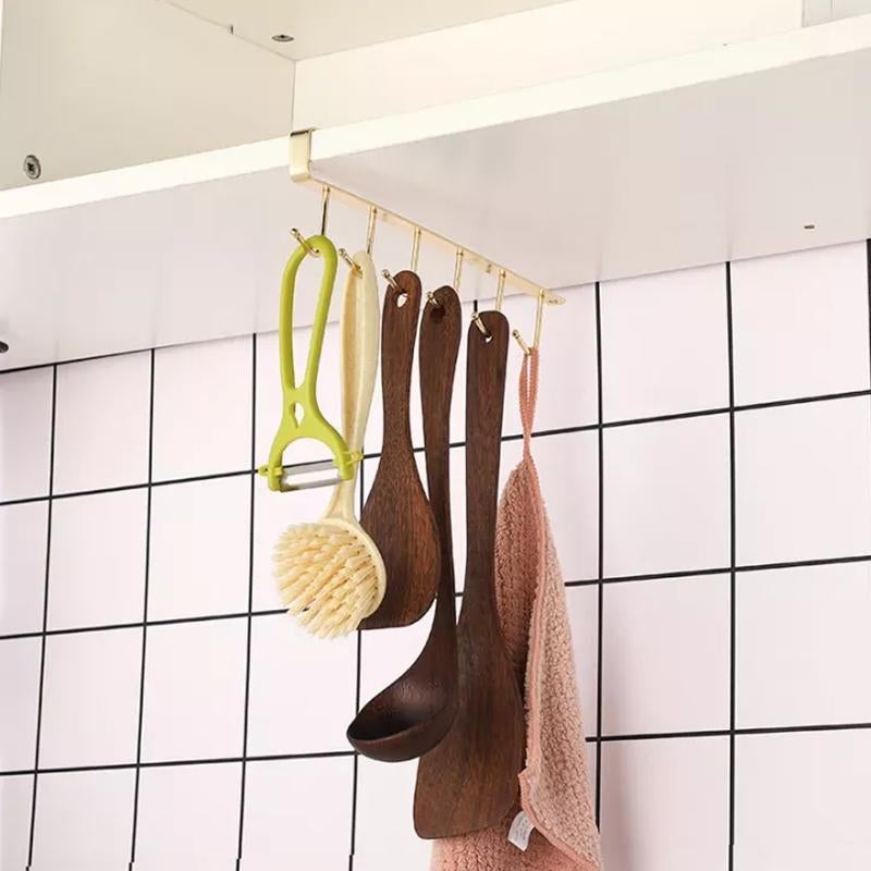 Kalsten | 6 Hooks Under-Cabinet Hanger Rack