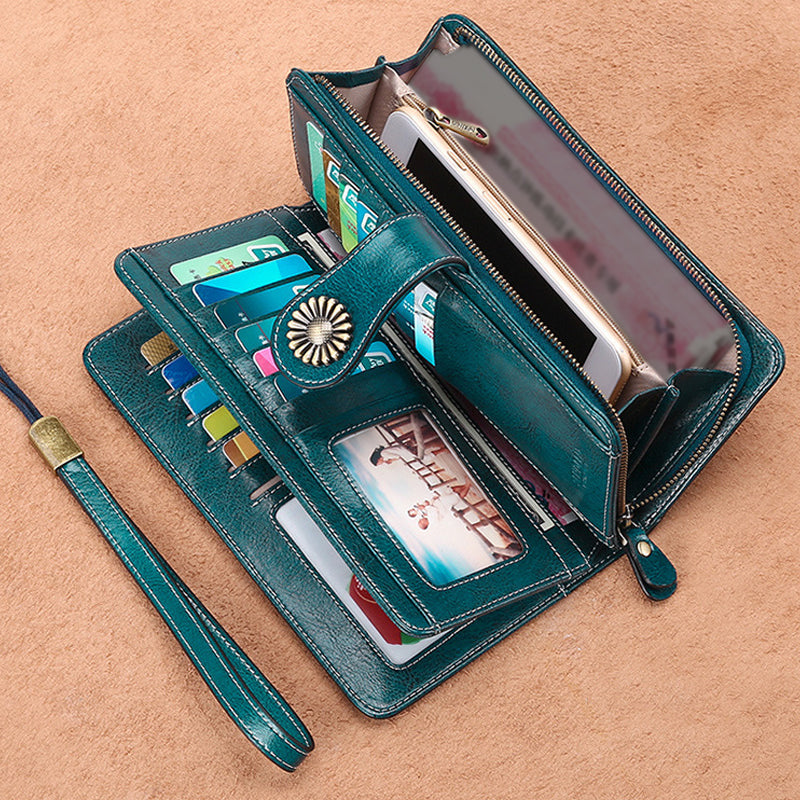 Retro long wallet with large capacity | Kalsten