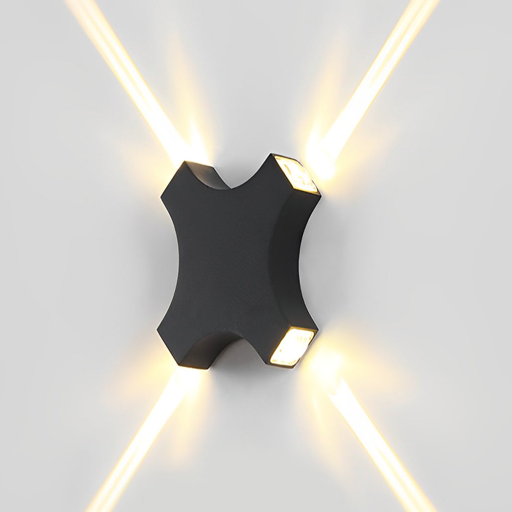 Creative Starlight Decorative LED Waterproof Black Modern Wall Lamp | Kalsten