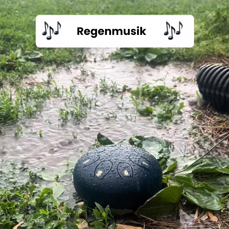 Rain drum as garden instrument | Karnz