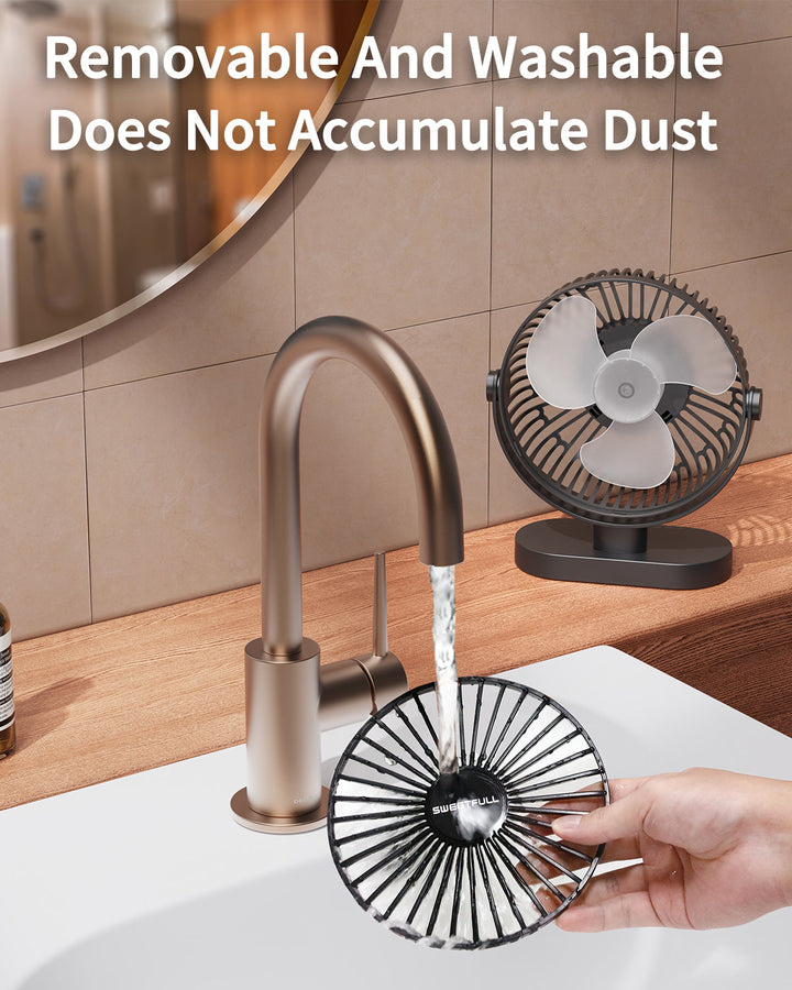6.5 Inch USB Small Desk Fan for Home Office Car Outdoor Travel | Kalsten