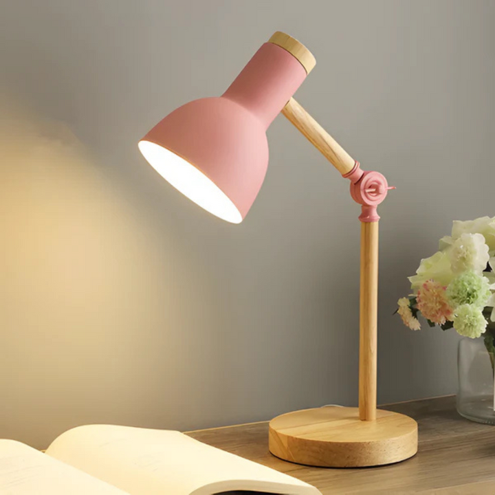 Adjustable Macaron LED Table Lamp Made of Wood | Kalsten