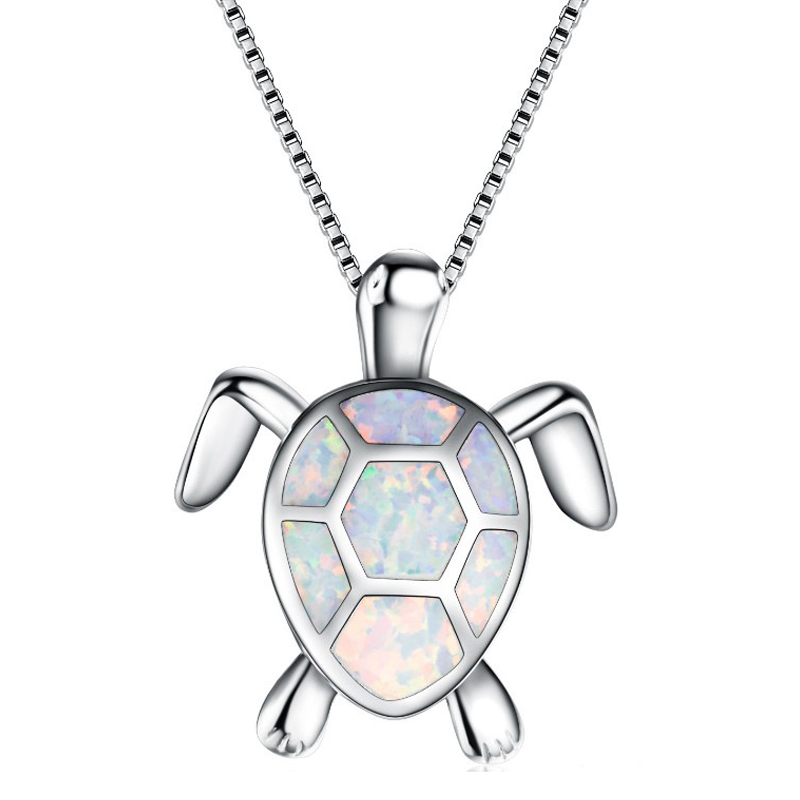 Kalsten | Blue Opal Sea Turtle Necklace