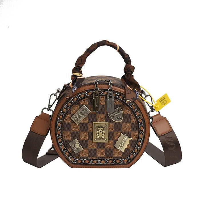 Fashionable Retro Bear Badge Shoulder Bag | Kalsten