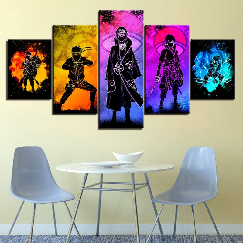 Kalsten | 5 piece Naruto Anime - canvas wall art painting
