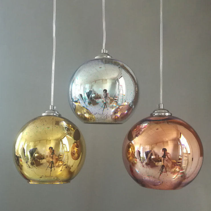 Kalsten | Modern creative 3D colorful firework glass 1-light dome pendant lamp