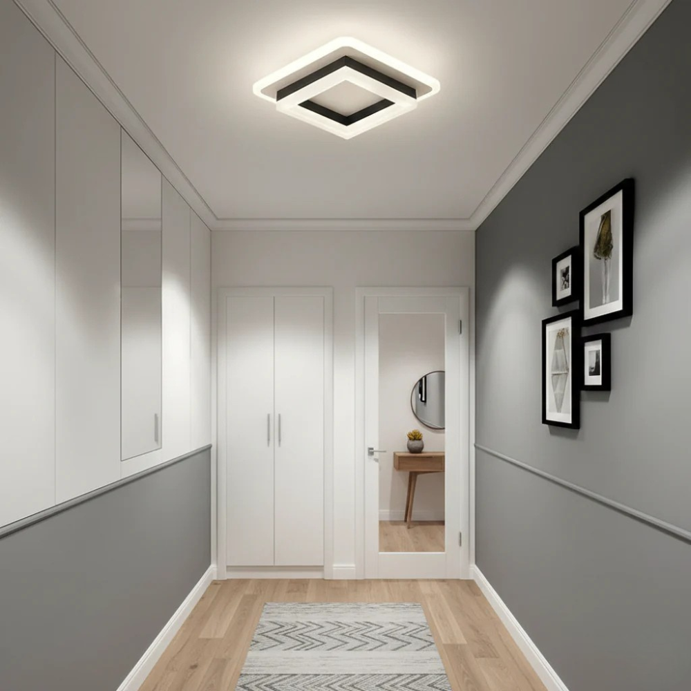 Square LED Flush Mount Ceiling Light