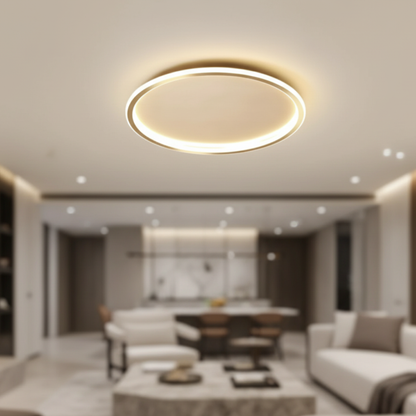 Tondo Minimalist LED Halo Flush Mount