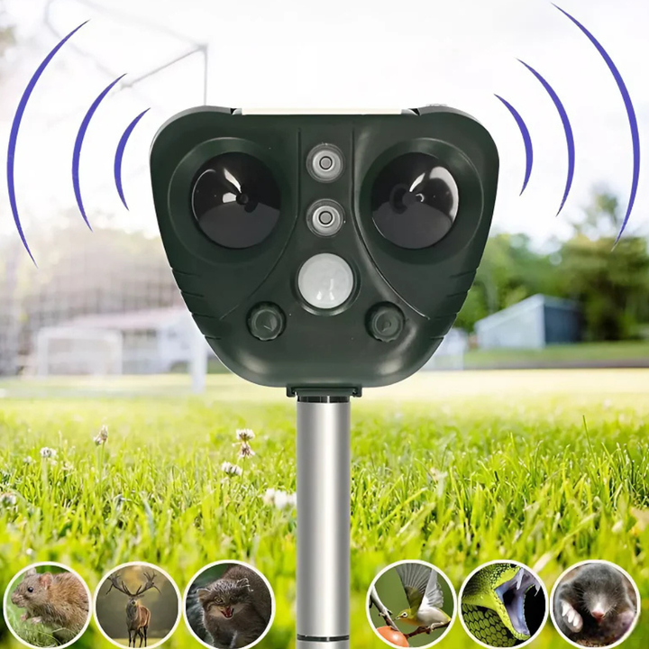 Kalsten | Repeller Solar Ultrasonic Bird Repeller Outdoor Waterproof Yard
