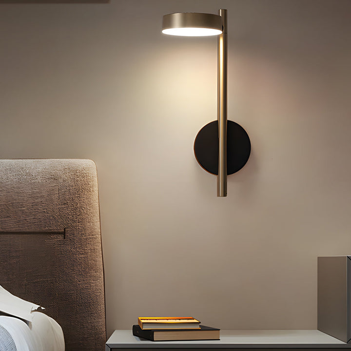 Simple Adjustable Round LED Luxury Aluminum Nordic Wall Light Fixture | Kalsten