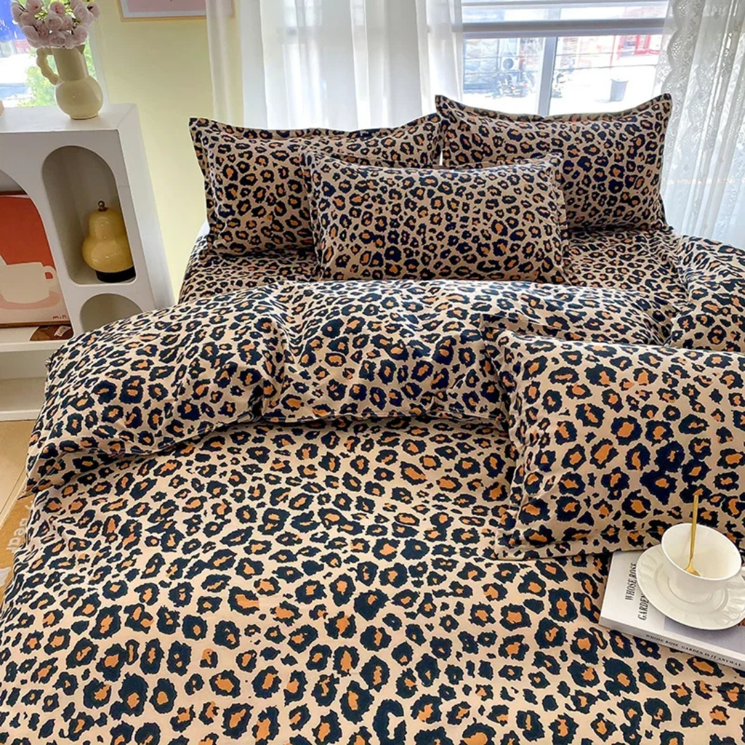 Kalsten | Luxury Duvet Cover with Leopard Print