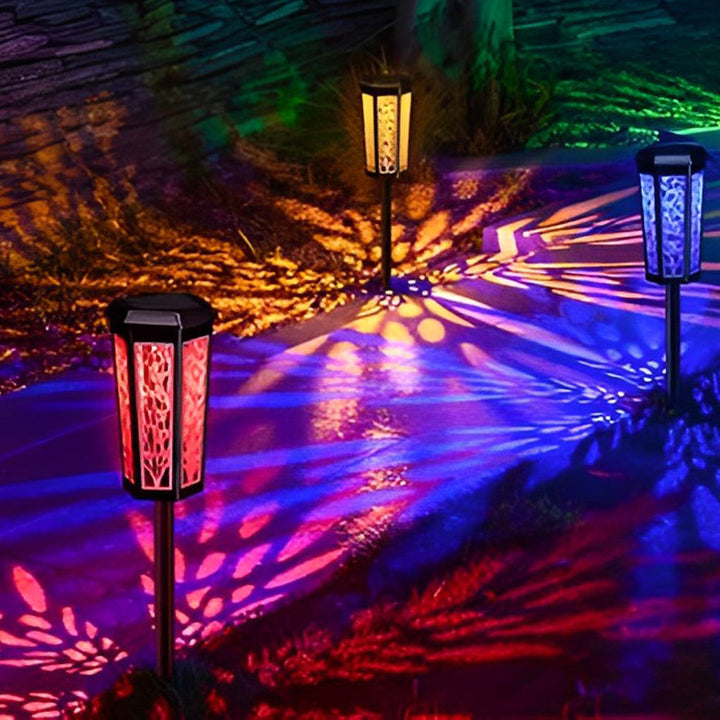 1 Pc Waterproof IP65 Intelligent LED Color Changing Solar Lights Outdoor Lamp | Kalsten