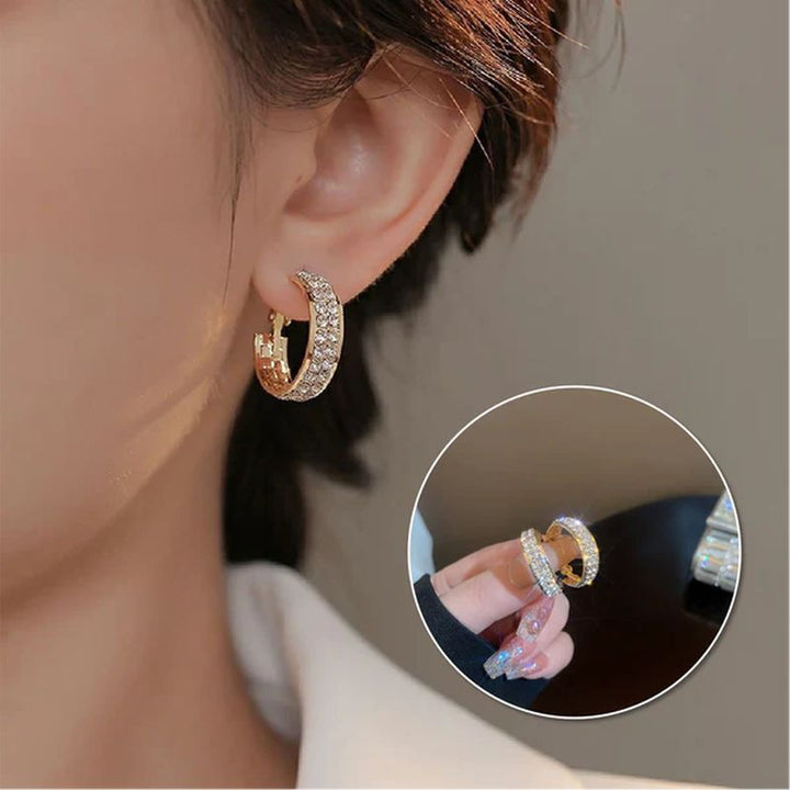 Kalsten | Lymphatic activity hoop earrings