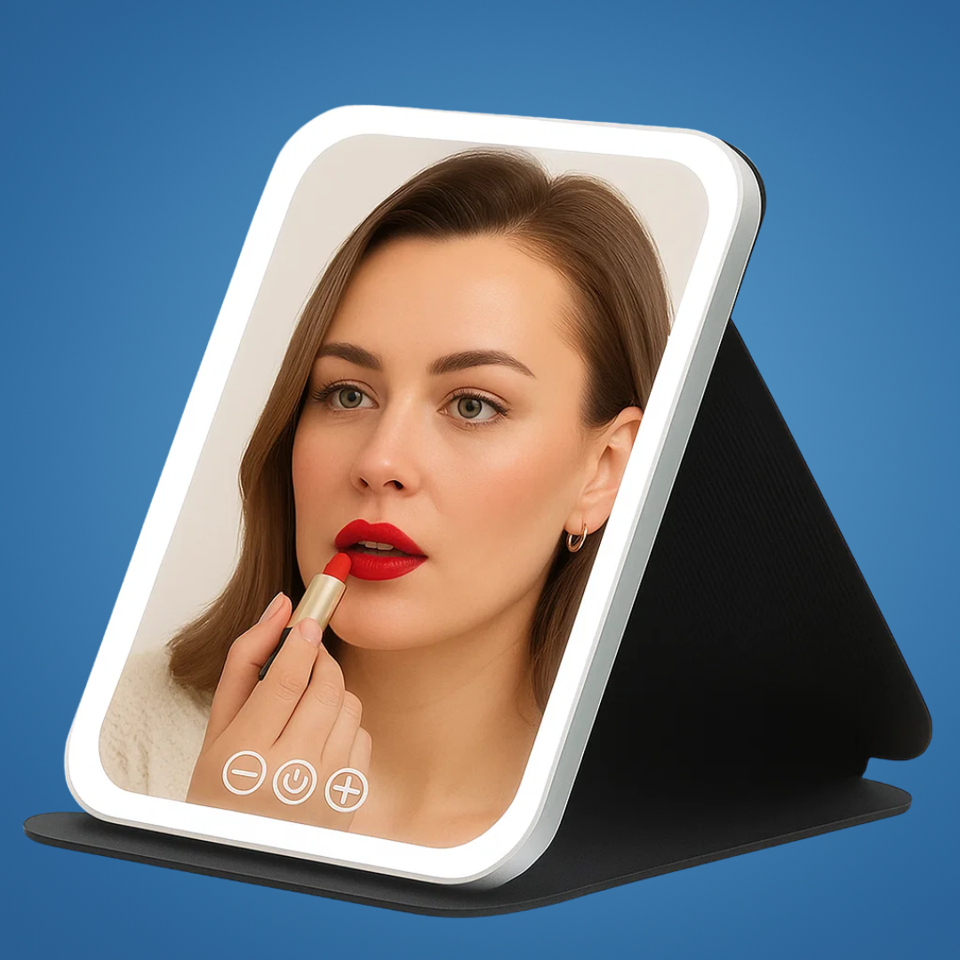 Adjustable 3-Colour Lighting – Rechargeable Portable Design – Perfect for Travellers & Beauty Fans Kalsten