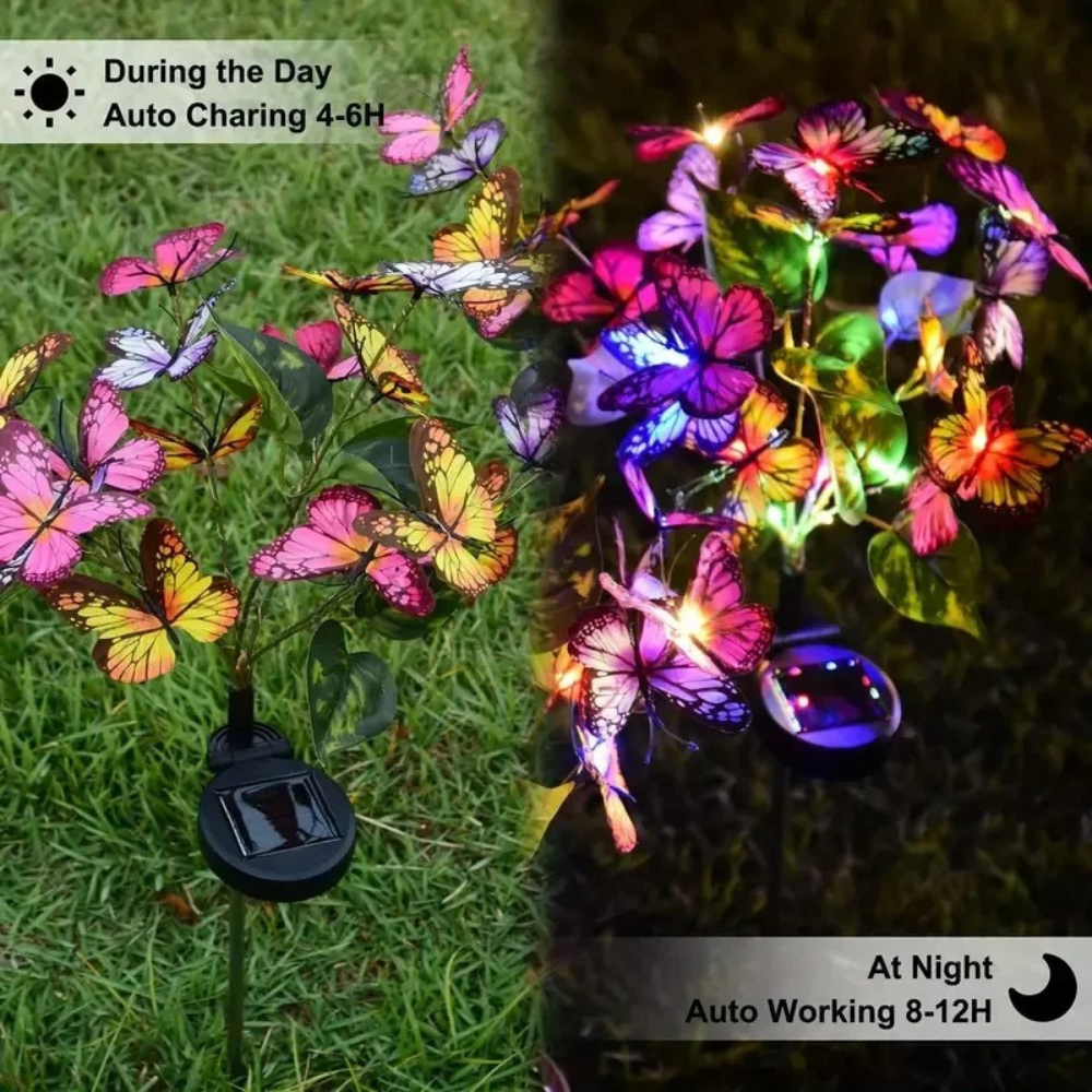 ButterflyGlow Solar Butterfly Garden Lights