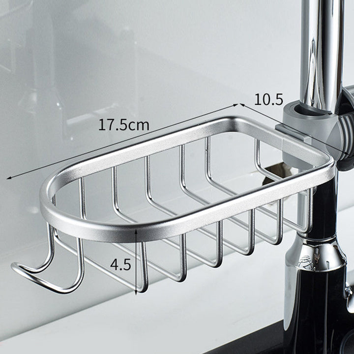 Shower holder for Shampoo & Soap – Stainless Steel – Silver or Black – No Drilling | Kalsten