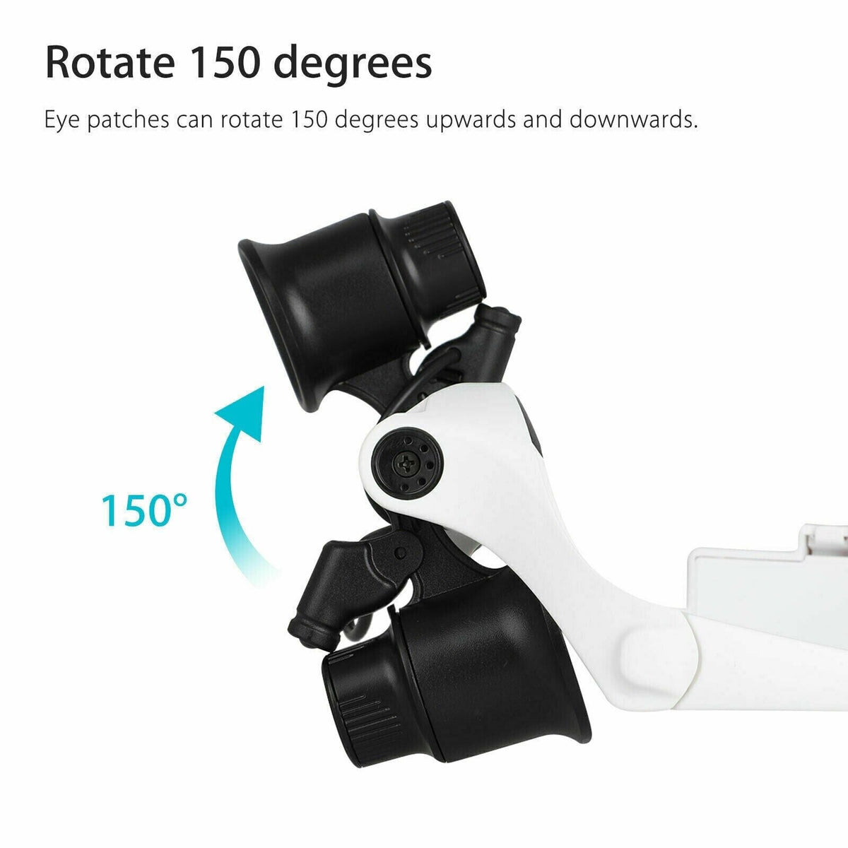 Skanto | Headband Magnifier 8 Lenses LED Light Jewelers Glasses