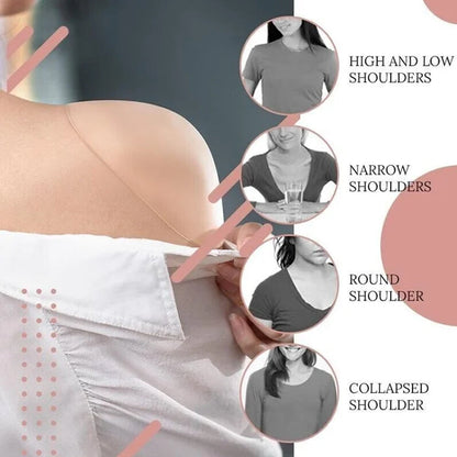 NATURALLY SOFT, NON-SLIP SHOULDER PADS
