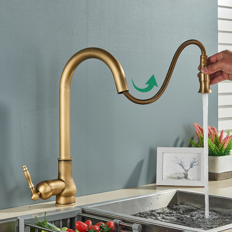 Vintage Brass Kitchen Tap