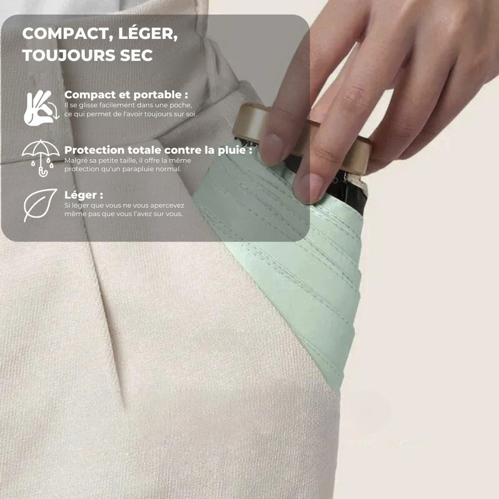 Compact Folding Umbrella – Rain Protection