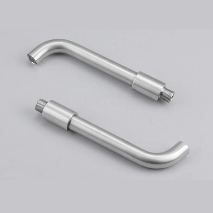 Modern Wall-Mounted Basin Tap with Brushed Nickel Finish Kalsten