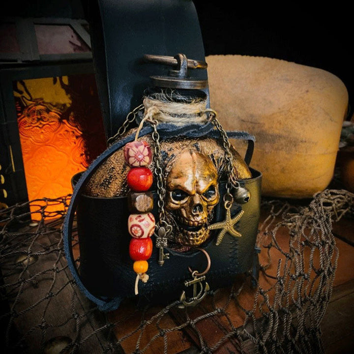 Skull Pirate Rum Bottle made of Resin | Kalsten