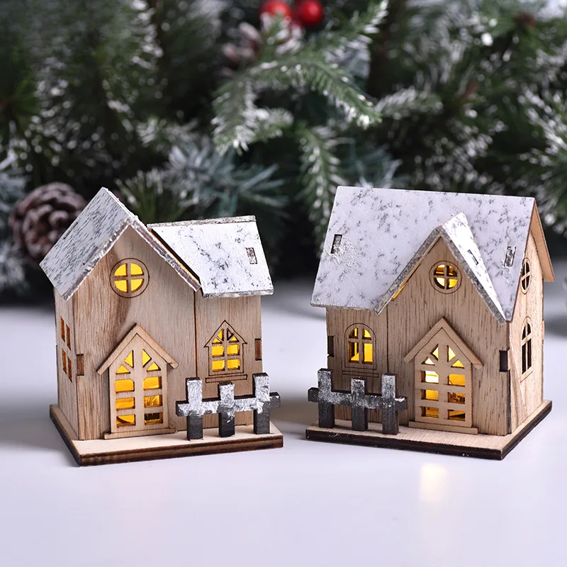 FrostGlitter Christmas Lanterns - Enchanting House-shaped Christmas Decoration for a Magical Atmosphere Kalsten