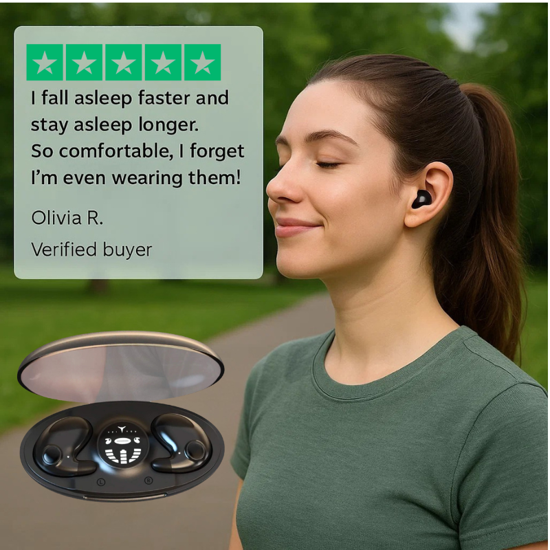 Kalsten | Invisible Wireless Sleep Headphones | IPX5 Waterproof, Bluetooth 5.3 for Comfortable Sleep and Relaxation