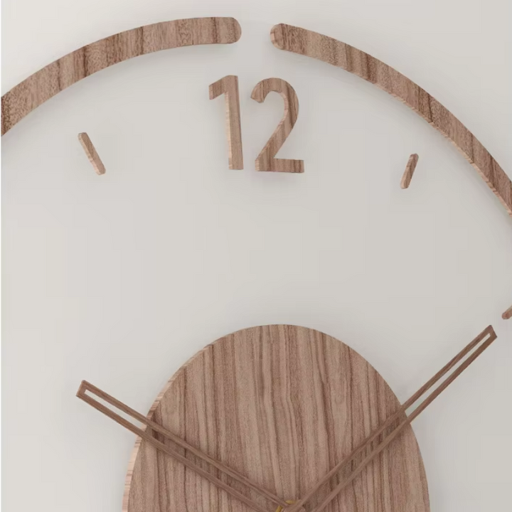 Minimalist Wooden Wall Clock