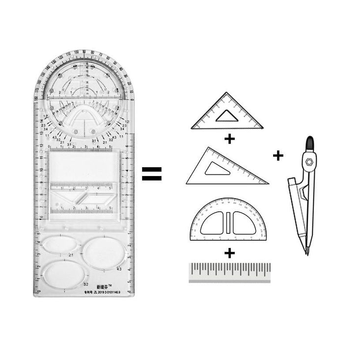 Multifunctional geometric ruler | Kalsten