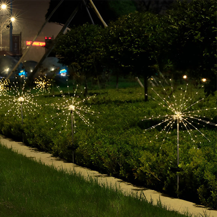 2PCS Waterproof 8 Lighting Modes 200 Lights LED Solar Starburst Lights | Kalsten