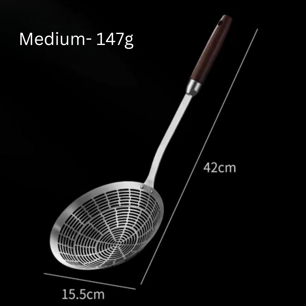 Kalsten | Stainless Steel Wooden Strainer Ladle