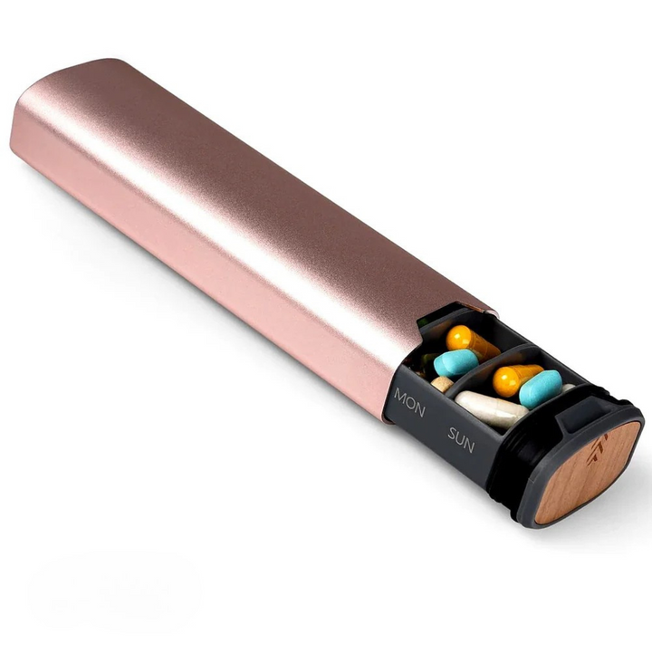 Kalsten | 7-Day Medication Organizer – Compact Leakproof Pillbox for Home and Travel