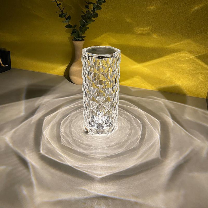 Rose Rays Crystal Diamond Table Lamp | Kalsten