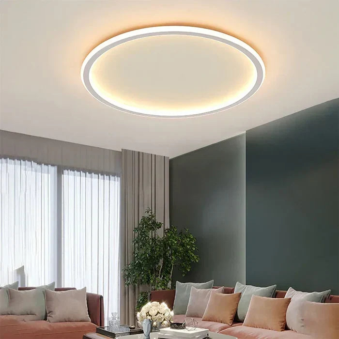 Scandinavian Round Ceiling Lamp - AuroraSphere | Kalsten