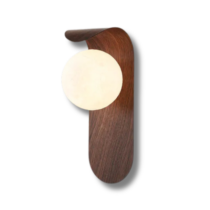 Walnut Wood Wall Lamp – Modern Design