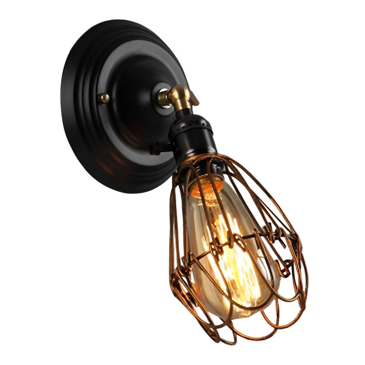 Adjustable Iron Retro Country Industrial Style Wall Lamp Wall Light Fixture | Kalsten