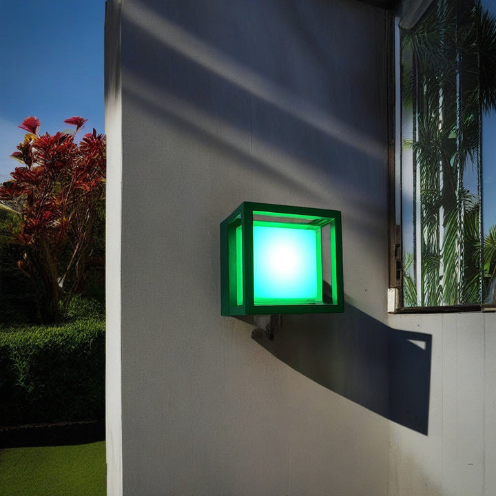 Modern Minimalist Waterproof Square Aluminum Acrylic LED Outdoor Wall Sconce Lamp For Garden | Kalsten