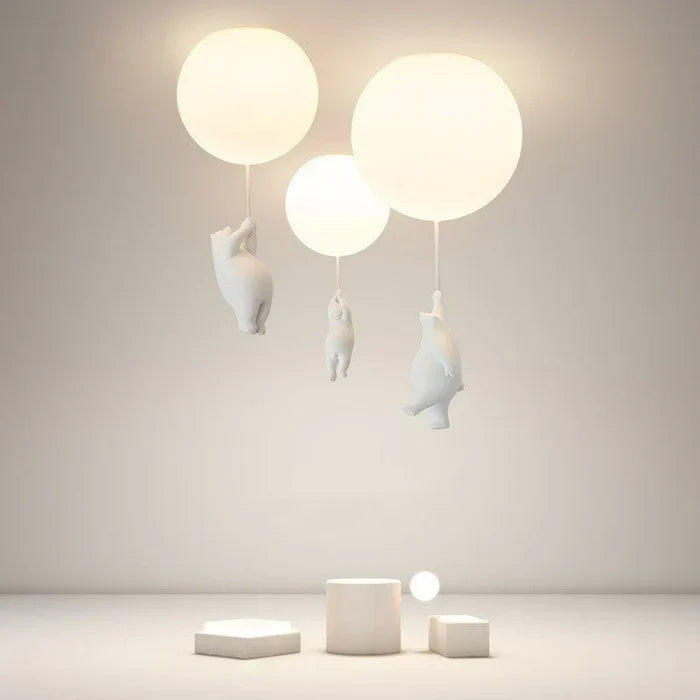 Children's Ceiling Lamp with Bear and Balloon - CloudBear | Kalsten