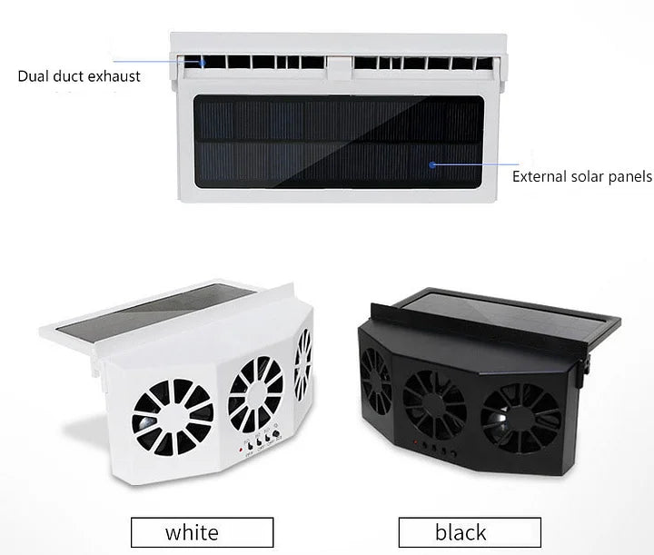 The New Solar Car Cooling Artifact [air circulation exhaust fan] | Kalsten